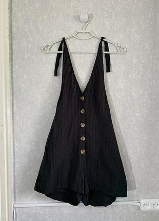 Комбінезон ромпер asos design petite з бретельками через шию та ґудзиками