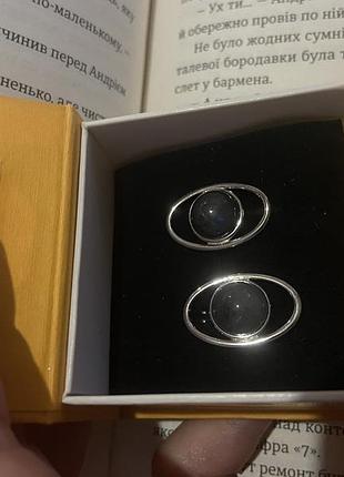 Сережки с лаброторитом