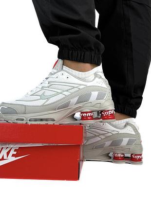 Nike shox ride 2 sp x supreme white/ red 5