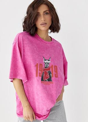 Футболка в технике тай-дай