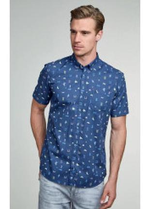 Повсякденна бавовняна сорочка теніска принт від topman