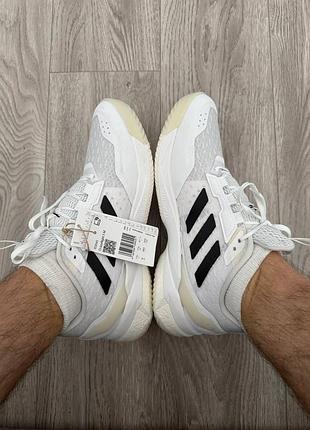 Чоловічі жіночі кросівки adidas crazyflight 5 indoor white/black