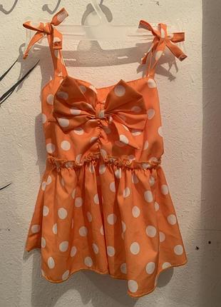 Сарафан в горошок на 12/18 міс