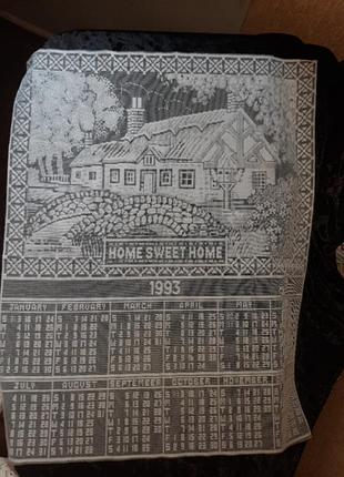 Вінтажна серветка-календар за 1993 рік
