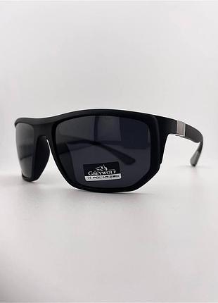 Мужские солнцезащитные очки grey wolf gw5168 c.01p  с поляризацией
