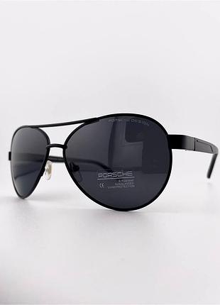 Мужские солнцезащитные очки porsche design polarized p5806 c1 авиаторы с поляризацией
