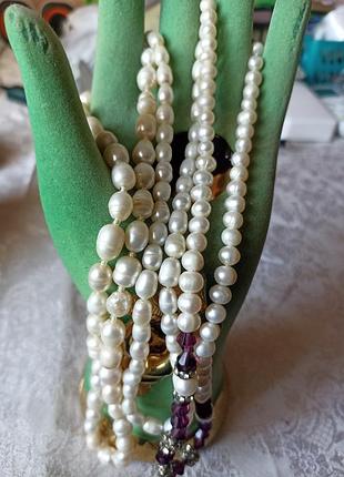 Намисто вінтаж,морські перли, чіпкий.