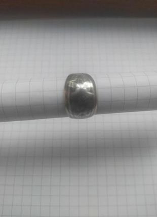 Кольцо серерная чернь срібло з позолотою 16,5