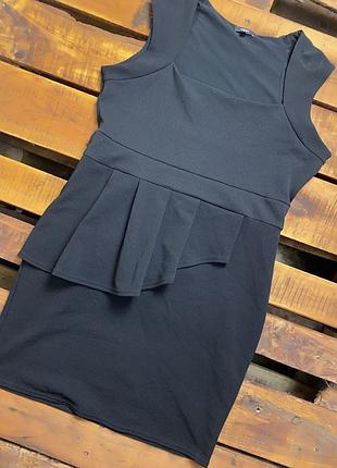 Женское платье-миди с баской papaya (папайа 3хлр идеал оригинал черная)