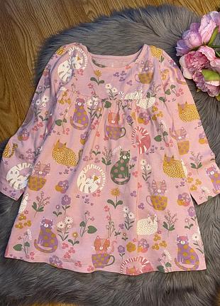 Неймовірна стильна бавовна сукня з ніжним принтом на дівчинку 4/5р mothercare