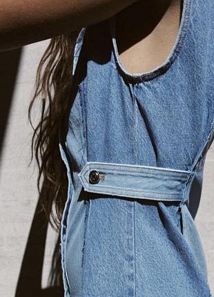 Джинсовий сарафан zara 6