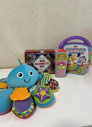 Іграшки fisher-price , магніти magdum світ тварин