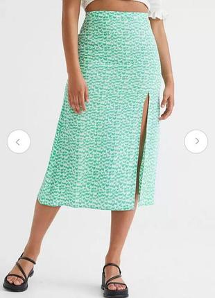 Юбка миди h&m вискоза