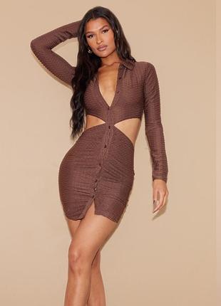 Платье с вырезом на талии plt