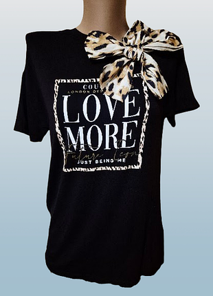 🧡🧡🧡стильная женская футболка с бантом river island🧡🧡🧡