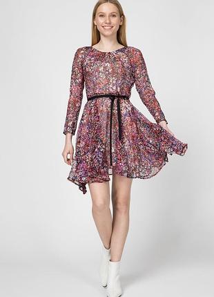 Maje шёлковое платье с цветочным принтом