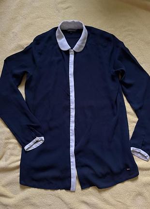 Ділова блуза з білим коміром tommy hilfiger