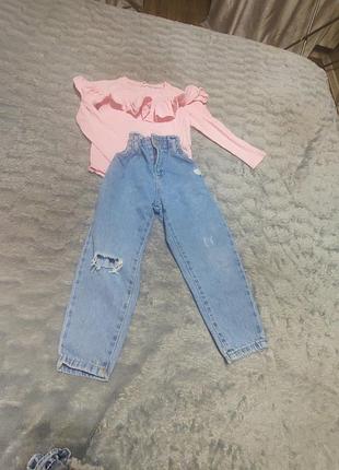 Джинсы момы zara 3-4 Рочки