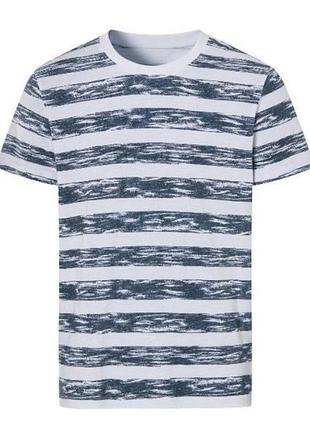 Стильна чоловіча футболка в полоску л 52/54 хл 56/58