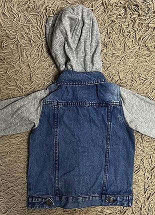 Дитяча джинсова куртка-бомбер. 2