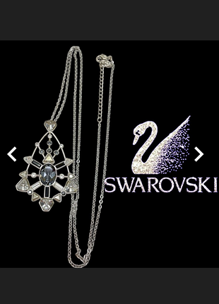 Swarovski кулон з цепочкою колір срібний