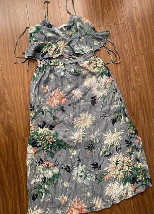 Квіткова спідниця і топ h&m