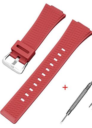 Ремешок для casio g-shock ga-100/110 red si
