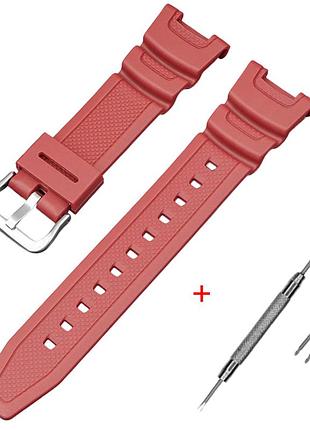 Ремешок для casio sgw-100 red si