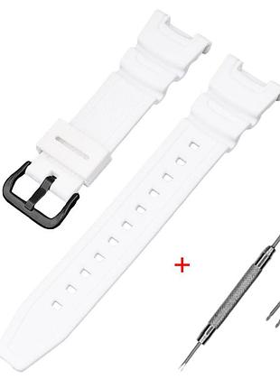Ремешок для casio sgw-100 white bk