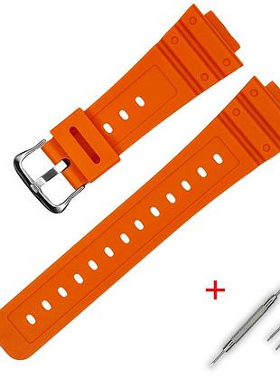 Ремешок для casio g-shock dw-5600 orange si
