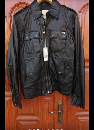 Брендова фірмова шкіряна куртка diesel,оригінал,нова з бірками, розмір l,xxl.2 фото