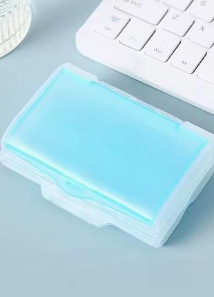 Контейнер для ліків і таблеток, бокс для дрібниць, пластиковий органайзер для зберігання, 10×10×5см, колір blue