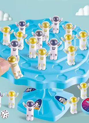 Настільна гра баланс на платформі "астронавти" дитяча, розважальна, логічна на координацію для дітей