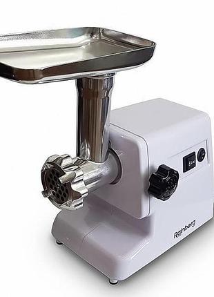 Электромясорубка rainberg rb 671 3000вт электрическая мясорубка с насадками для колбасы