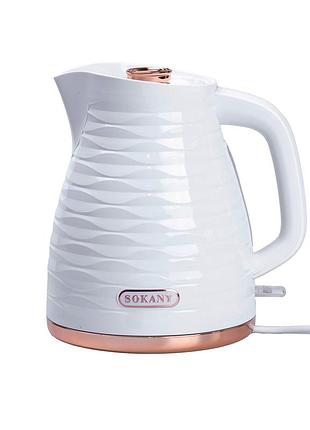 Электрочайник sokany sk-1047 electric kettle 2000w 1.7l