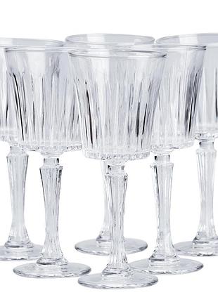 Келихи для шампанського рифлені набір із 6 шт по 250 мл hp4163