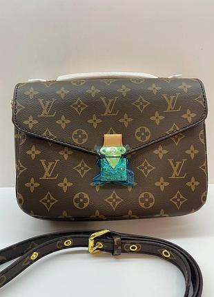Жіноча сумка louis vuitton metis monogram  коричневий
