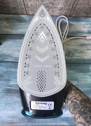 Утюг с керамической подошвой rainberg rb-6310 3200w 4