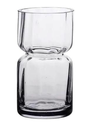 Декоративна ваза для цветов 15 см стеклянная прозрачная ваза 600 мл hp-10-13