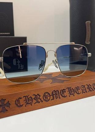 Окуляри chrome hearts titanium, сині