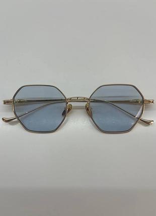 Окуляри chrome hearts evaculation блакитні