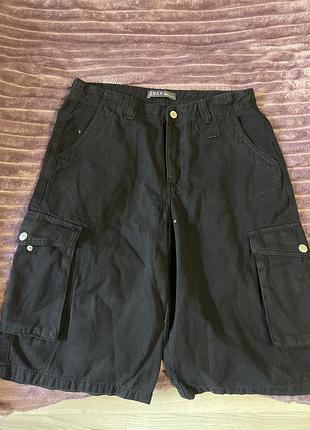 Шорти підліток широкі з карманами 100% котон