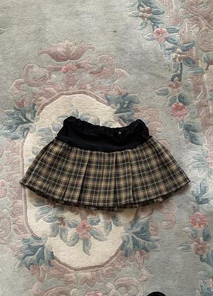 Юбка мини новая в клетку