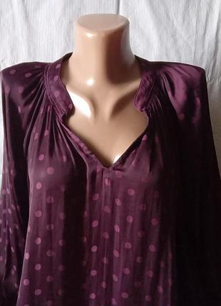 Блуза сатин батал а-силует