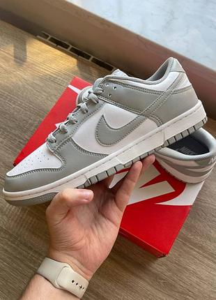 Кросівки nike dunk retro white light smoke grey