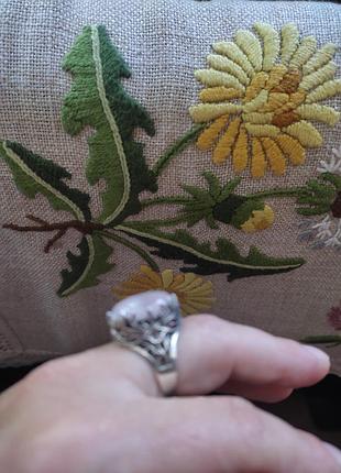 Каблочка с розовым кварцем 4