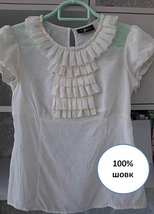 Женская стильная шелковая базовая летняя блуза principles petite