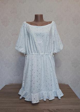 Шикарна нова біла сукня 100% котон, брендова river island