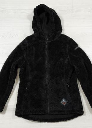 Spyder оригинал женское теплое зип худи с капюшоном, кофта на молнии теплая и пушистая, размер s - m