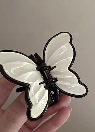 Тренд стильний зажим метелик краб крабик затискач для волосся заколка для зачіски
